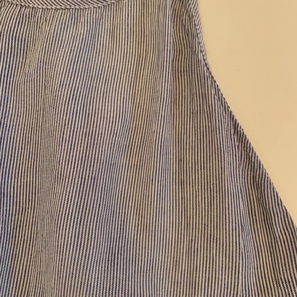 Volcom Blue White Stripe Tank Top - Picture 4 of 4